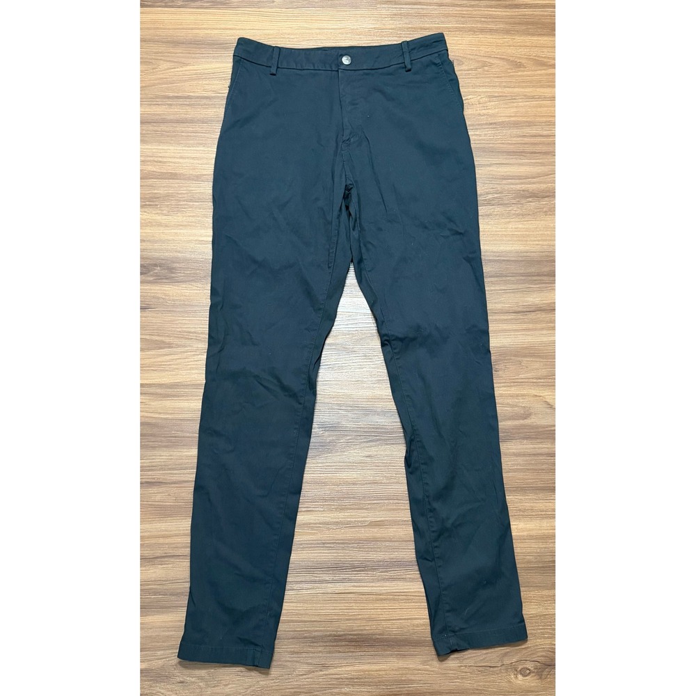 Birddogs Men Black Built-in Liner Performance Slim Fit Chino Pants Sz 32x34